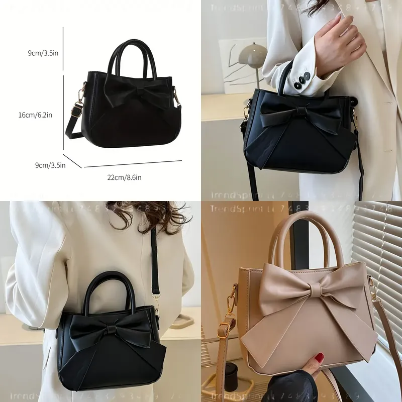 Women'S Bags Handbags - Elegante zwarte handtas met strik voor