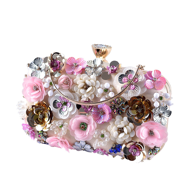 Women Bags On Sale - Mode Damestassen Bloem Diamanten Borduren Kleine