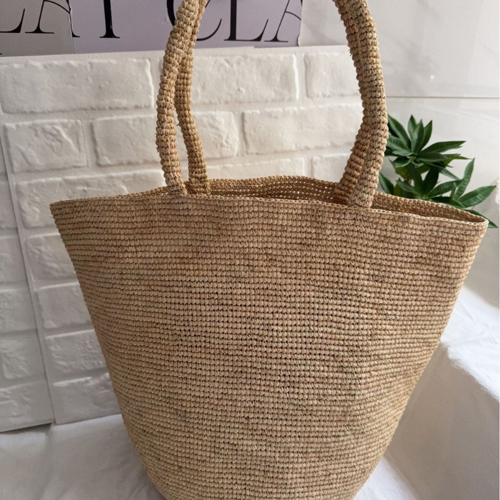 Women'S Raffia Bags - Nieuwe hoogwaardige raffia eenvoudige handtas klassieke