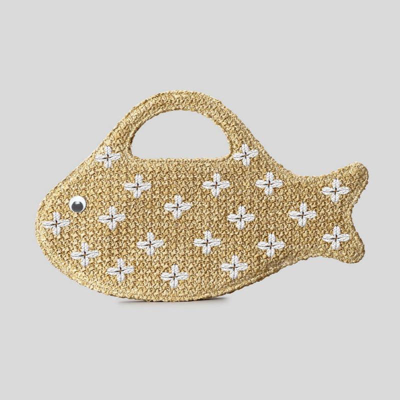 Raffia stro geweven tas, visvo - Women'S Raffia Bags recensie en prijs