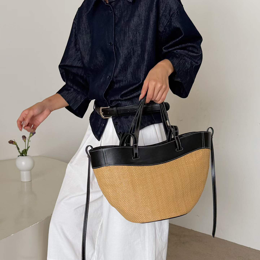 Mendy Echt leer Natuurlijke Ra - Women'S Raffia Bags recensie en prijs